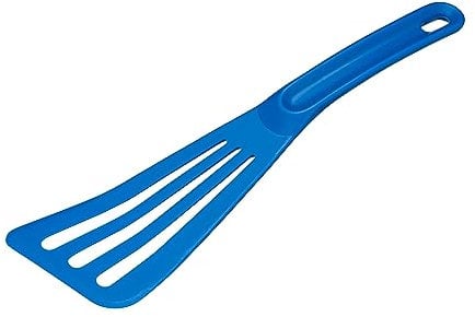 MatferBourgeat 112420B Pelton Spatula Perforated Blue,10mm x 60mm x 300mm