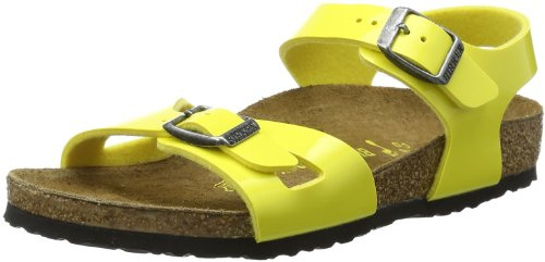 Birkenstock Kids Rio BF Lack Mules, Jaune-Gelb (Sun), 29 EU