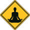 U24 Aufkleber Vorsicht Yoga Autoaufkleber Sticker