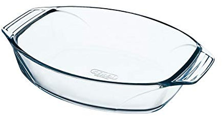 Pyrex Optimum Fuente de Forma Oval, 40 x 28 cm, Transparente