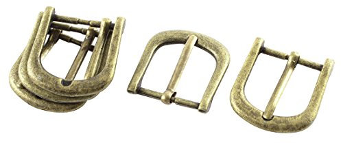 sourcing map 34 zweikabelig Vintage Style Single Zinken Hufeisen Schnalle Bronze Ton 5 x de