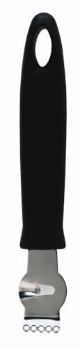 KitchenCraft Zitronenschaber Edelstahl mit schwarzem Griff