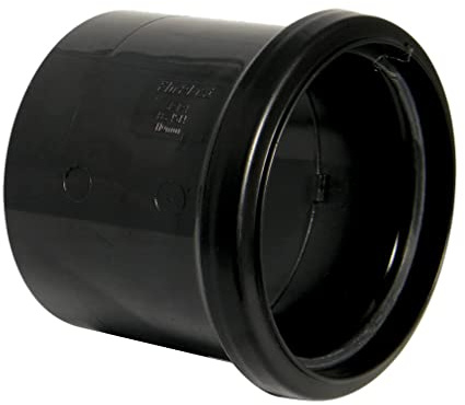 FloPlast SP124 Single Socket Coupling Black
