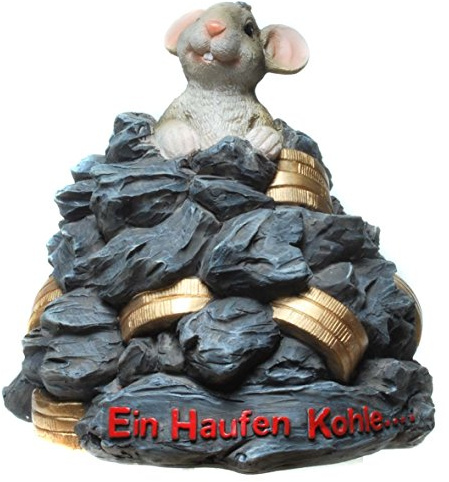 UDO Schmidt Maus-Spardose EIN Haufen Kohle...