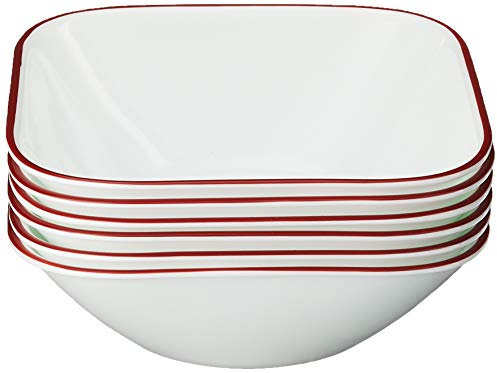 Corelle Square Splendor 22-Ounce Bowl Set (6-Piece) White