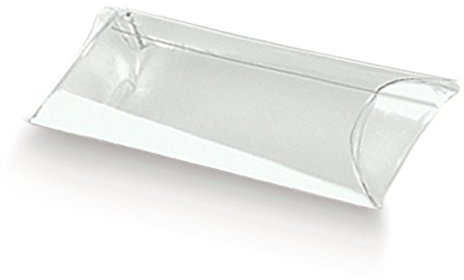 Pz 10 Tubo Portaconfetti Trasparente PVC 6x4 Cm Bomboniere Fai da Te
