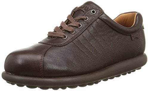Camper Pelotas Ariel, Zapatos de cordones para mujer, Marrón (Dark brown), 36 EU