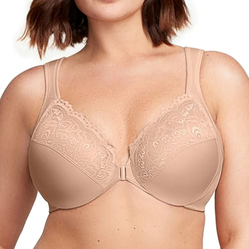 Glamorise Damen 1245 Plunge Bra, Haut, 105E