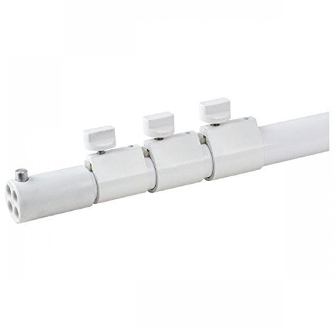Telescopic upright - 4-way 180(h)-->500(h)cm - black