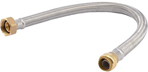 SharkBite U3086FLEX24LF - Conector de descalcificador de agua, acero inoxidable, 1 unidad