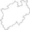 2x Auto Aufkleber Car Sticker Nordrhein-Westfalen Car Sticker (ca 11 x 11 cm) (Weiss)