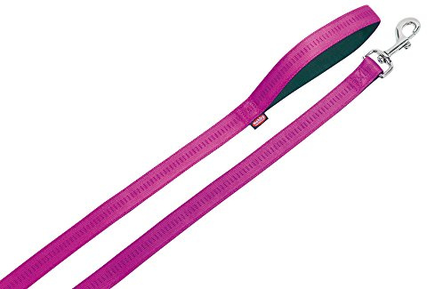 Nobby Leine Soft Grip, Fuchsia/schwarz L: 120 cm, B: 15 mm, 1 Stück