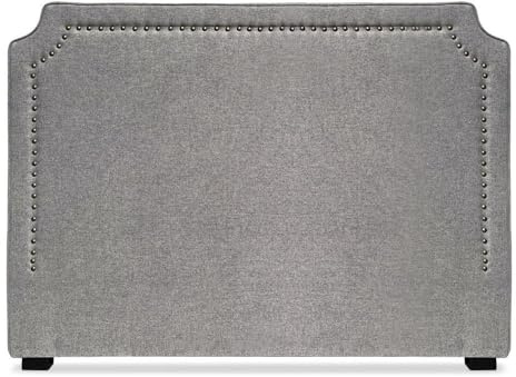 Menzzo Milana Kopfteil Bett 160cm mit Stoffbezug Taupe