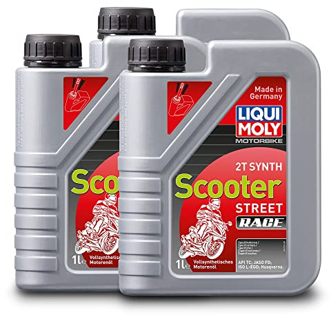 3X Liqui Moly 1053 Motorbike 2T Synth Scooter Street Race Motorrad Motoröl 1L