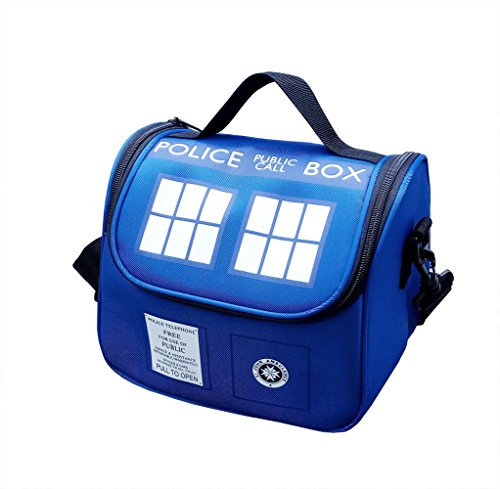 JEWSUN Lunch-Tasche für öffentliche Anrufe - Modern, Unisex, Blau, Einfarbig, 22.6 x 21.1 x 16 cm