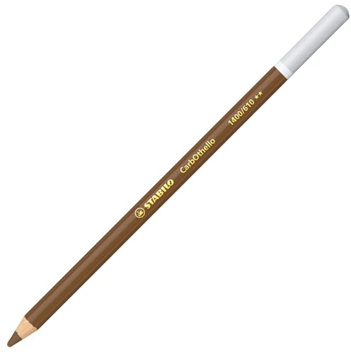 Chalk-Pastel Pencil - STABILO CarbOthello - Pack of 1 - Raw Umber