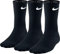 Nike Unisex Trainingssocken 3 Paar Lightweight Crew, Schwarz (Black/White), Gr. 38-42 (Herstellergröße:M)