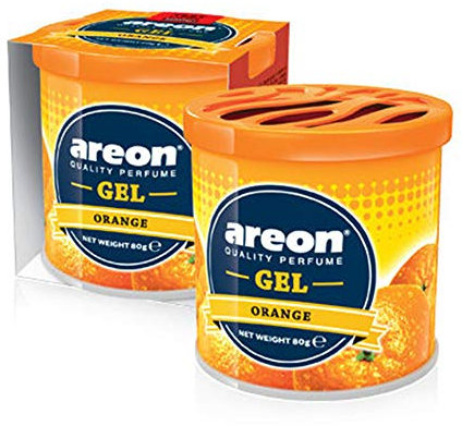 AREON Lufterfrischer Gel CAN Auto Duft Duftdose Raumduft Erfrischer Autolufterfrischer (Orange)