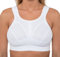 Womens High Impact Sports Bra Non Wired Plus Size Sports Bra Large Bosom Bra 44 E White