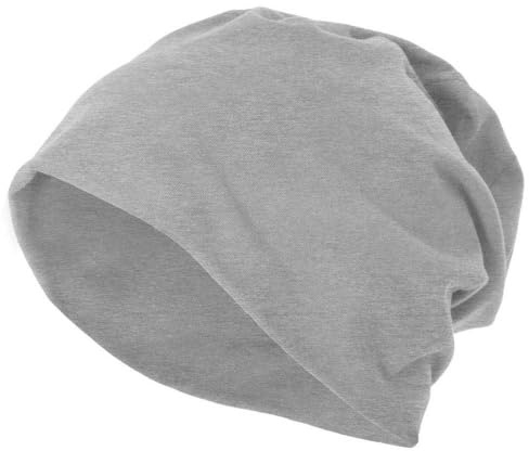 Build Your Brand Jersey Beanie, Heather Grey, one Size