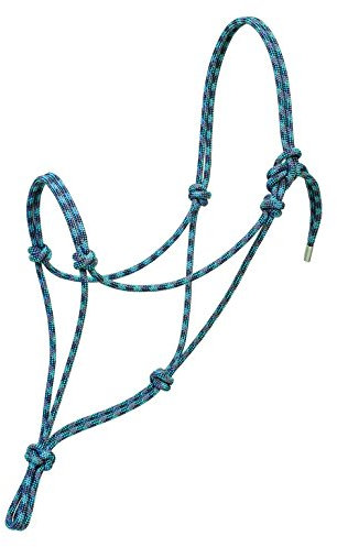 Silvertip Weaver Leder Nr. 95 Seilhalfter Pazifikblau/Marineblau/Türkis, Durchschnitt