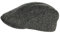 Irish Touring Cap Made in Ireland Fitted Slim Fit Genuine Tweed Charcoal XXL