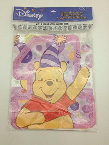 Pooh's First Birthday Girl Banner