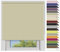 EFIXS Verdunklungsrollo Medium - 25 mm Welle - Breiten: 120-240 cm - Höhen bis 240 cm - Hier: 120 cm x 240 cm (Stoffbreite x Höhe) - Sand (7905) - lichtundurchlässig - Blickdicht