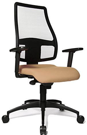 Topstar Bürodrehstuhl, Stoff, Braun