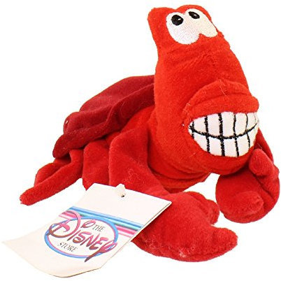 Disney Exclusive Little Mermaid Mini Bean Bag Plush - SEBASTIAN the Crab 8 L by Disney