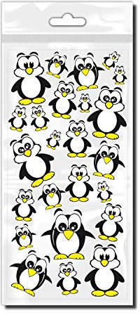 style4Bike Pinguin Aufkleber niedliche Pinguine als Sticker Set für Fahrrad ✓ Top Aufkleber ✓ | D00001