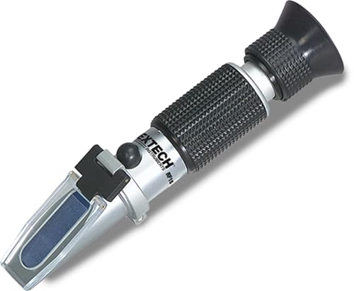 Extech 0 – 32 Prozent Brix-Refraktometer, 1 Stück, RF15 | Saccharose 0-32% Brix, automatische Temperaturkompensation, Glasprisma, verstellb. Okular, Kalibrierkit