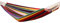 AMANKA XXL 2 Personen Hängematte Regenbogen Bunt Gestreift 400x160cm Belastbarkeit bis 150 KG 100% Baumwolle Mehrpersonen Hängematten