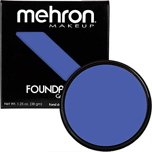 Mehron Makeup Foundation Greasepaint - BLUE, Face & Body Paint