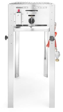 HENDI Grill-Master mini, Elektronisches Zündgerät, nur für Verwendung im Aussenbereich, für Gasflaschengas (Propan/Butan), 5kW(Hs), 340x540x(H)840mm, Edelstahl 18/0