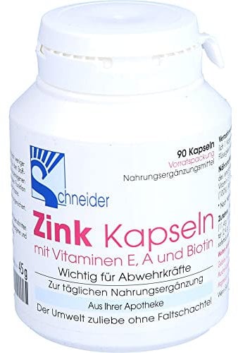 Zink Kapseln mit Vitamin E.A.Biotin