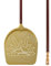 Lilly Codroipo Poêle à pizza perforée en aluminium 33 cm/h 170 cm Doré/marron