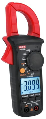 UT200A+ Pince de Serrage Numérique AC/DC 600V Tension Pince Multimètre Vrai RMS et Maintien Ampèremètre Puissance Pince