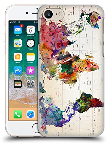 Head Case Designs Offizielle Mark Ashkenazi Weltkarte Pop Kultur Harte Rueckseiten Handyhülle Hülle Huelle kompatibel mit Apple iPhone 7/8 / SE 2020 & 2022