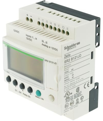 Schneider Electric Zelio Logic Logikmodul, 8 Eing. Relais Ausg.Typ Analog, Diskret Eing.Typ 12 VDC