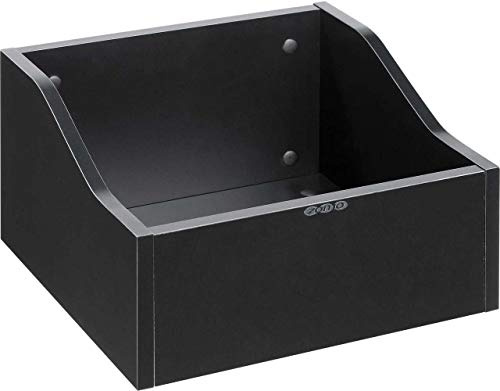 Zomo VS-Box 100/1 Vinyl Aufbewahrungsbox - 360 x 335 x 260 mm - Schwarz - MDF Holz - Regal für Schallplatten bis 120 LPs