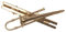 Miniblings Posaune Krawattennadel Krawattenhalter Posaune Posaunist golden + Box - Handmade Modeschmuck I Herrenschmuck Männerschmuck Schlipsklammer Krawattenklammer