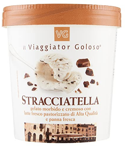 il Viaggiator Goloso Gelato Cremoso Gusto Stracciatella, 425gr (Surgelato)