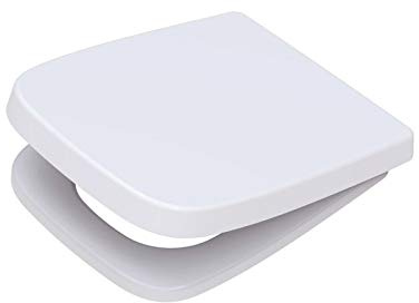 Abattant WC carré OLFA QUADRI descente assistée, Thermodur blanc