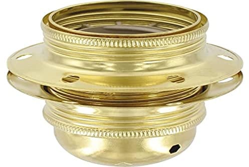 Legrand - Douille pour ampoule E27 - avec bague - acier laitonné