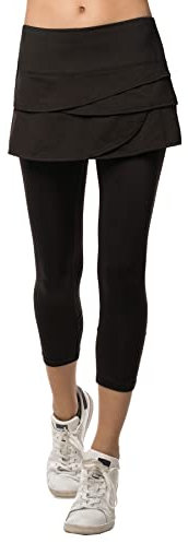 Lucky In Love Scallop Capri (Black, Medium)