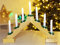 Christmas Concepts® Hölzerne Kerzenbrücke mit warmen weißen LED-Leuchten - batteriebetrieben