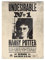 Tin Sign Large Harry Potter Undesirable