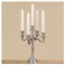 Boltze Kerzenständer Chiara (5-flammig, Kerzenhalter aus Metall, stilvolles Design, Dekoration Esstisch, Kommode, Deko) 3839000, Universal