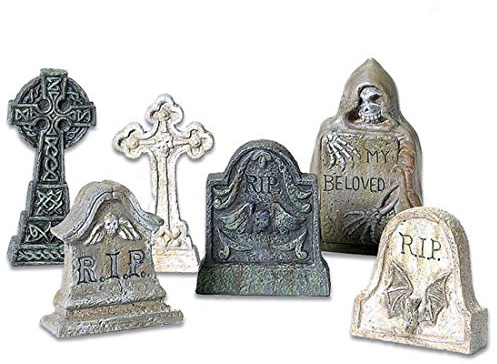 Department 56 Halloween-Zubehör für Village Collections Grabsteine-Figuren-Set, mehrere Größen, Mehrfarbig